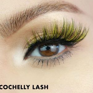 NEW IN BOX Premium mink, yellow and black, MOXIELASH COACHELLY LASH Festival EDM
